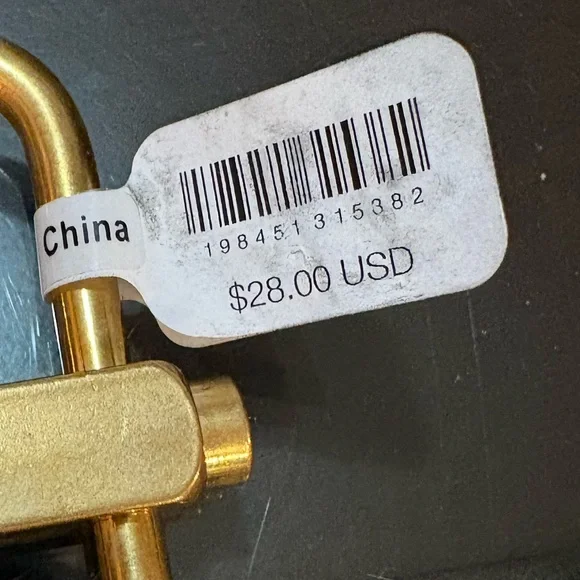 Free People Swan Bag Charm with Gold Hardware and Heart Lock  NWT - Picture 7 of 7